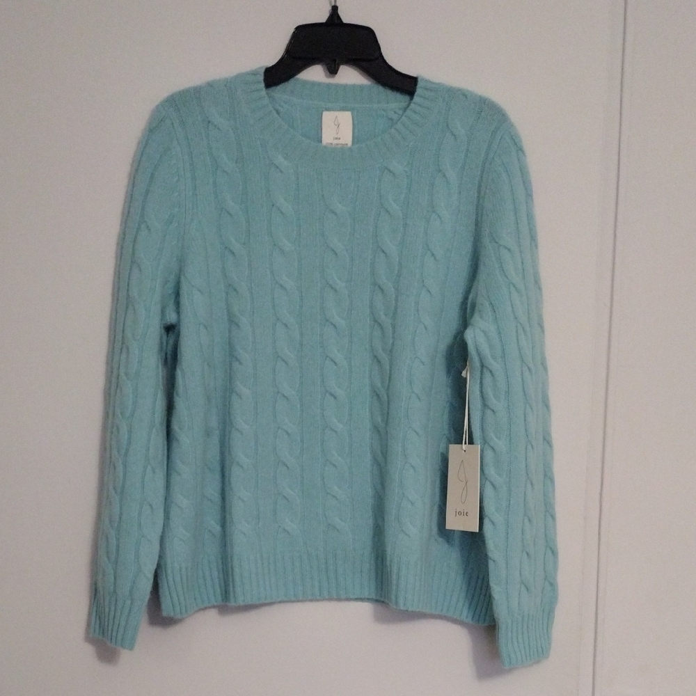 Joie Cable Knit Sweater - Soft Blue
